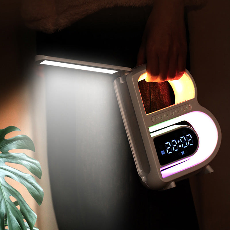 BeatGlow - Smart vækkeur med RGB-lys og trådløs højttaler