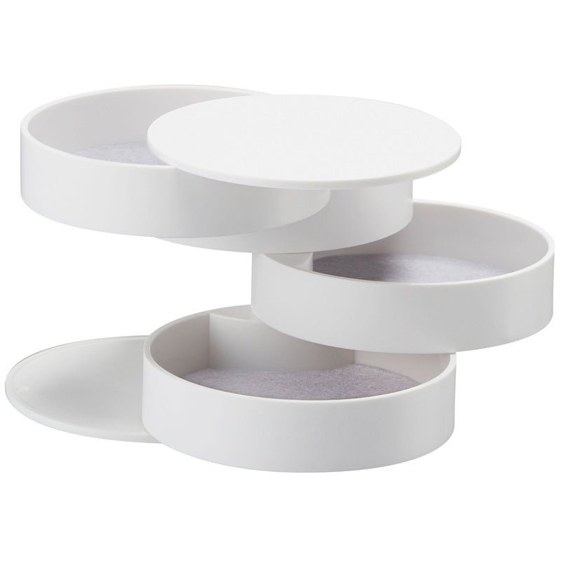 SwivelSpark – Elegant smykkearrangør med drejeligt design og blødt interiør til sikker opbevaring