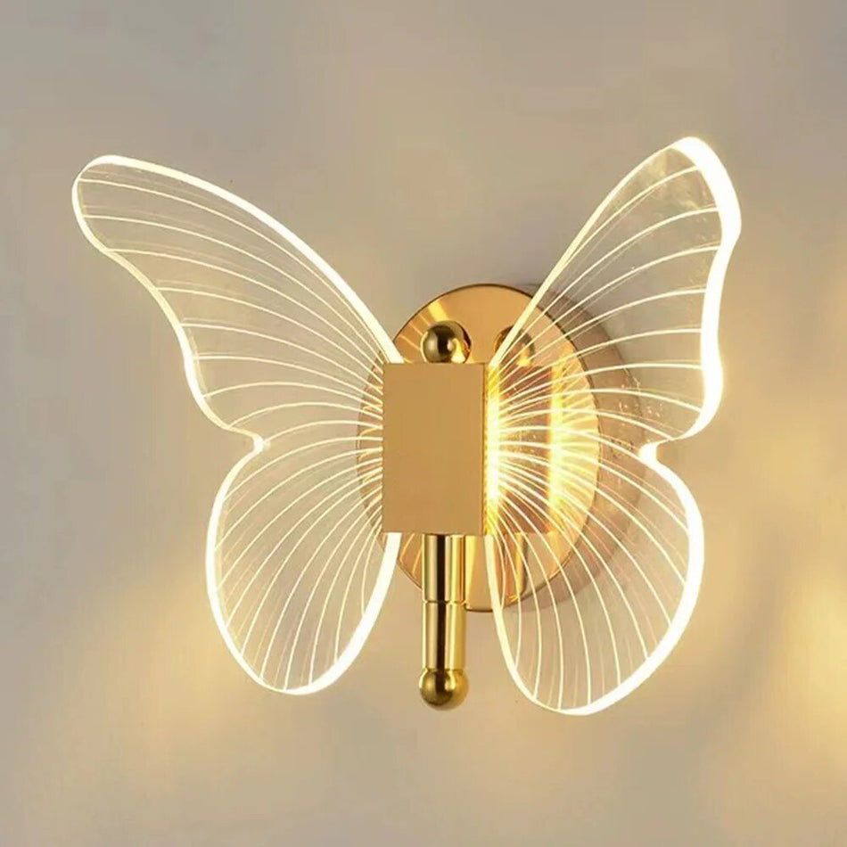 ButterflyGlow - Moderne LED-væglampe til stilfulde opholdsrum