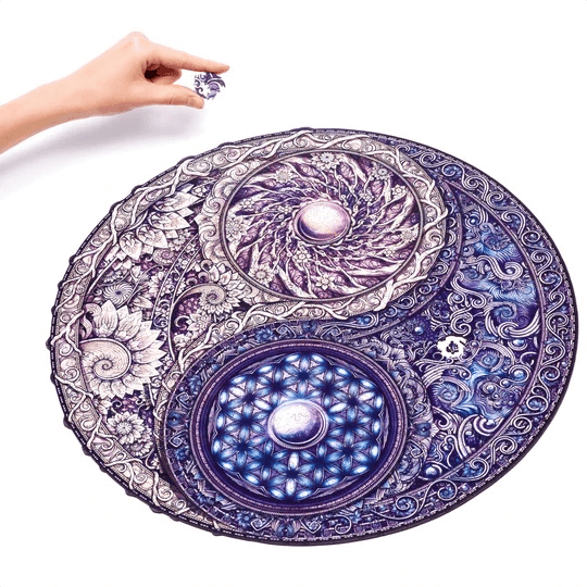 ZenAura – Mandala Vægkunst med Geometrisk Design
