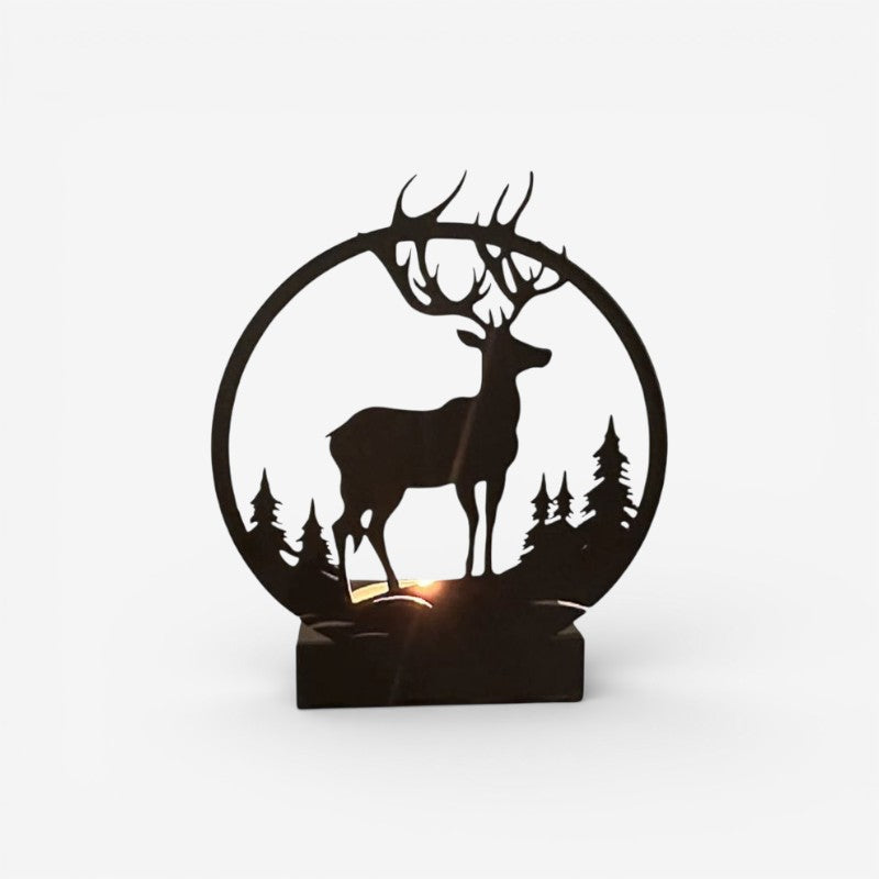 WildGlow - Lysestage med Dyrefigur