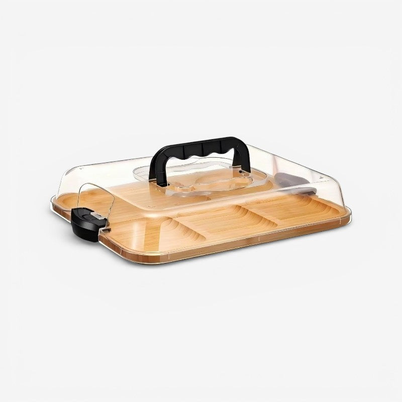 FreshCarry – Madbakke med Låg og Håndtagsdesign