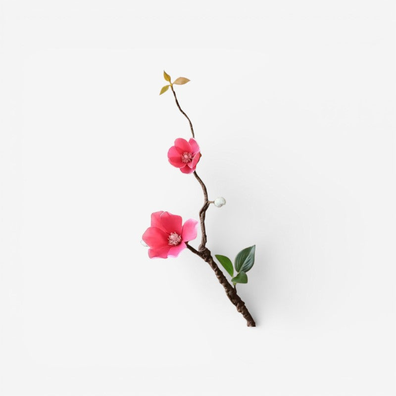 FloraLeaf - Dekorativ Blomst med Grønne Blade
