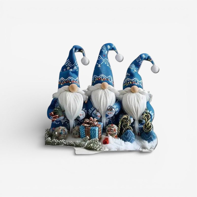 GnomeAura – Borddekoration med Ansigtsløse Nisser sæt med 3 Stk.