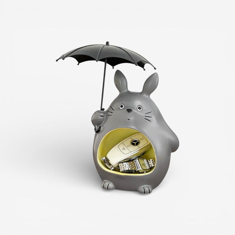 AuraTotor – Dekorativ Statue med Totoro Form og Opbevaringsdesign