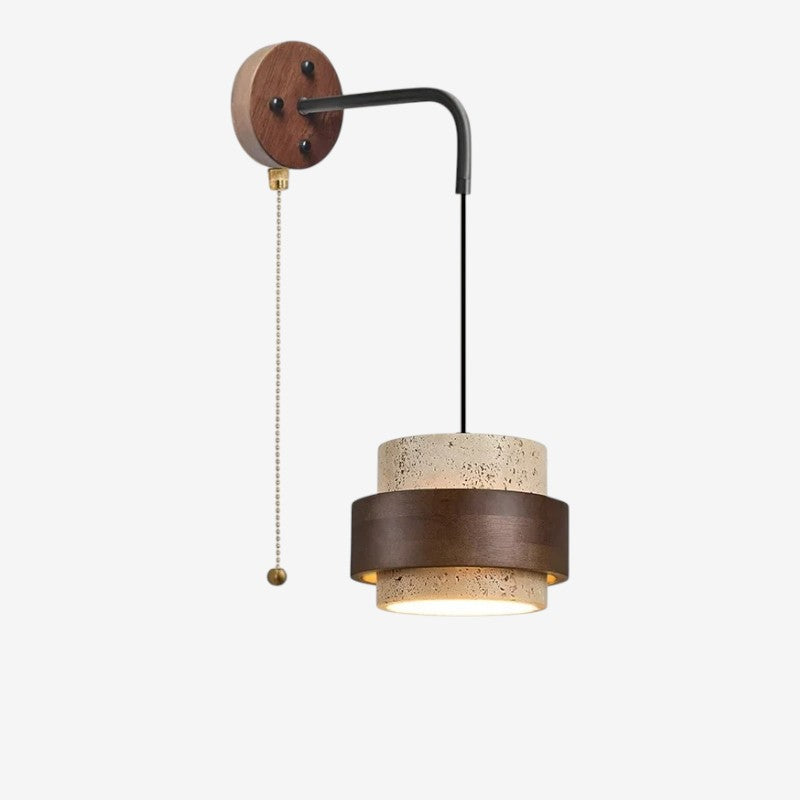 ChainGlow - LED Væglampe med Trækæde Design