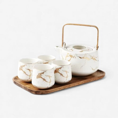 TeaHaven - Tesæt med Håndtag og Låg Design