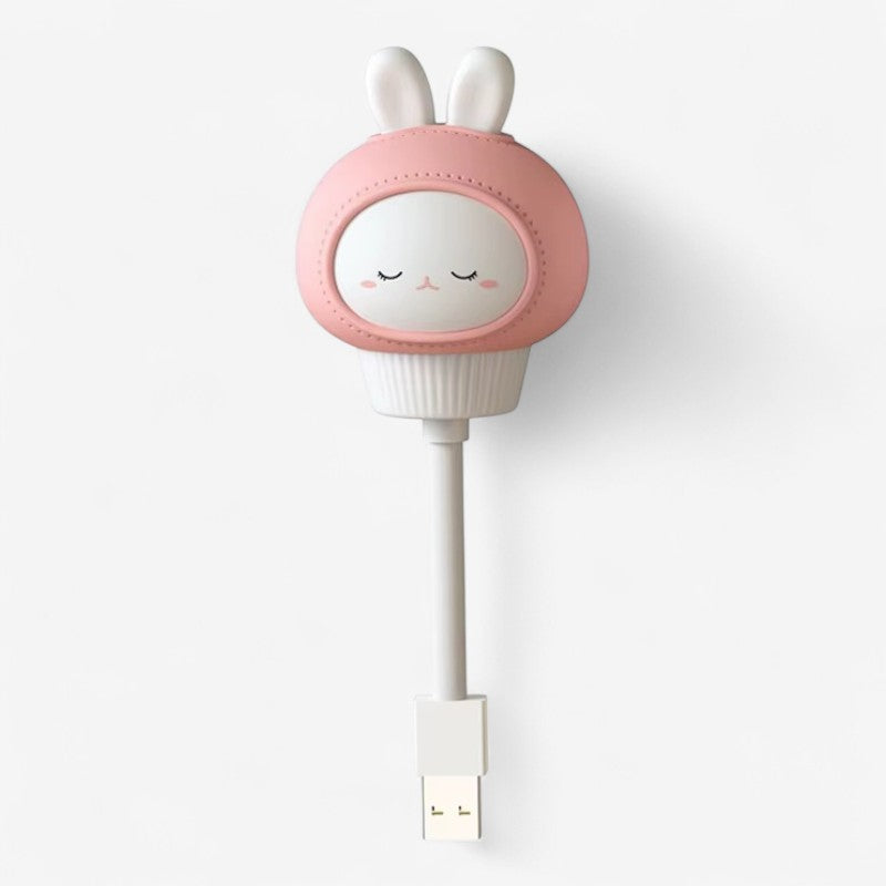 ZooGlow - Mini USB LED Natlampe med Fjernbetjening og Tegneseriefigur