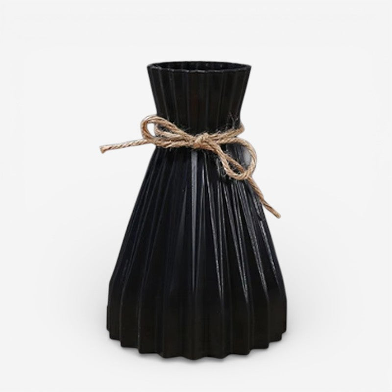 TwineNest - Dekorativ Blomster Vase med Twine Sløjfe Design