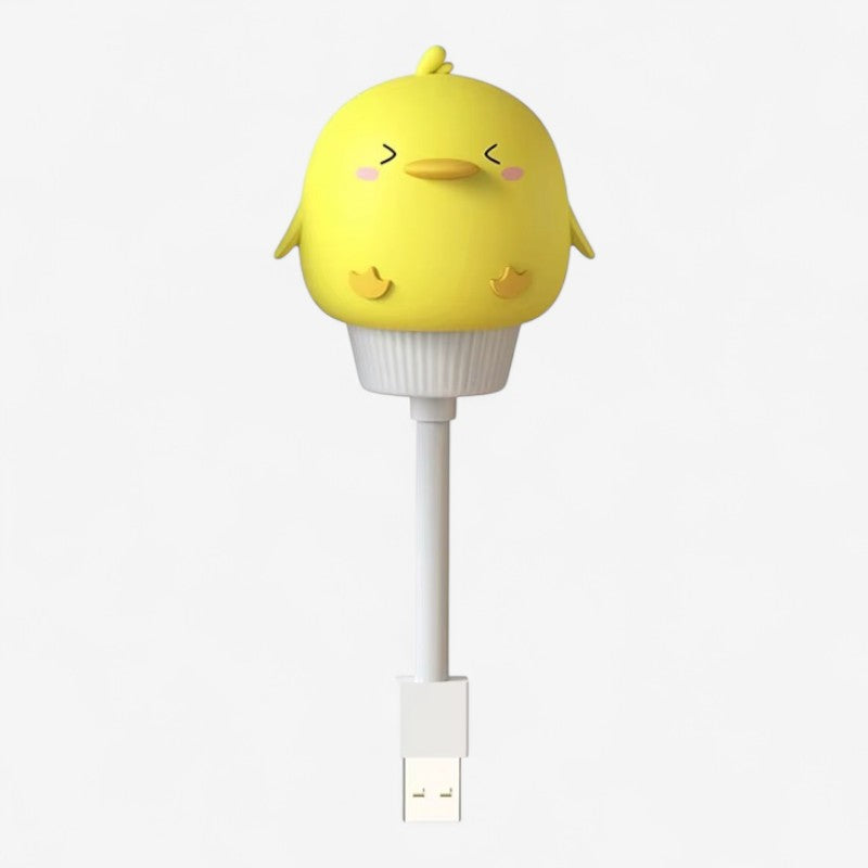 ZooGlow - Mini USB LED Natlampe med Fjernbetjening og Tegneseriefigur