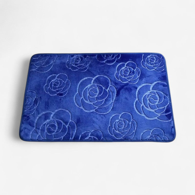 BloomMat - Skridsikkert gulvtæppe med blomstermønster til hjemmebrug