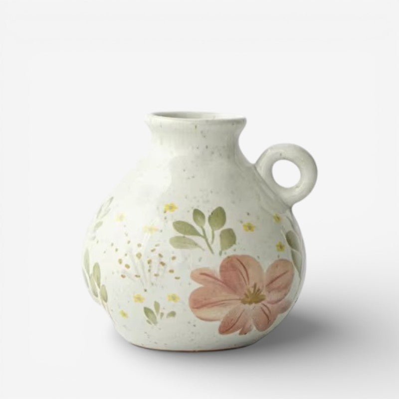 FloralNest – Bærbar blomster vase med blomsterprint design