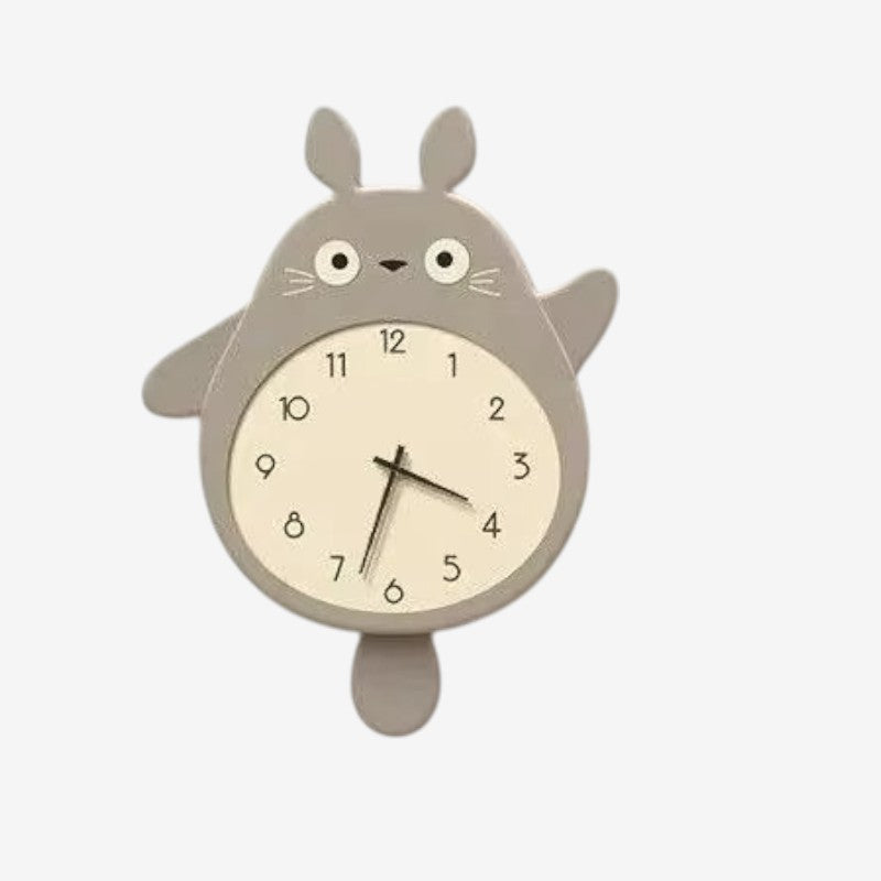 CuteClock – Dekorativt Vægur med Tegneserie Kat