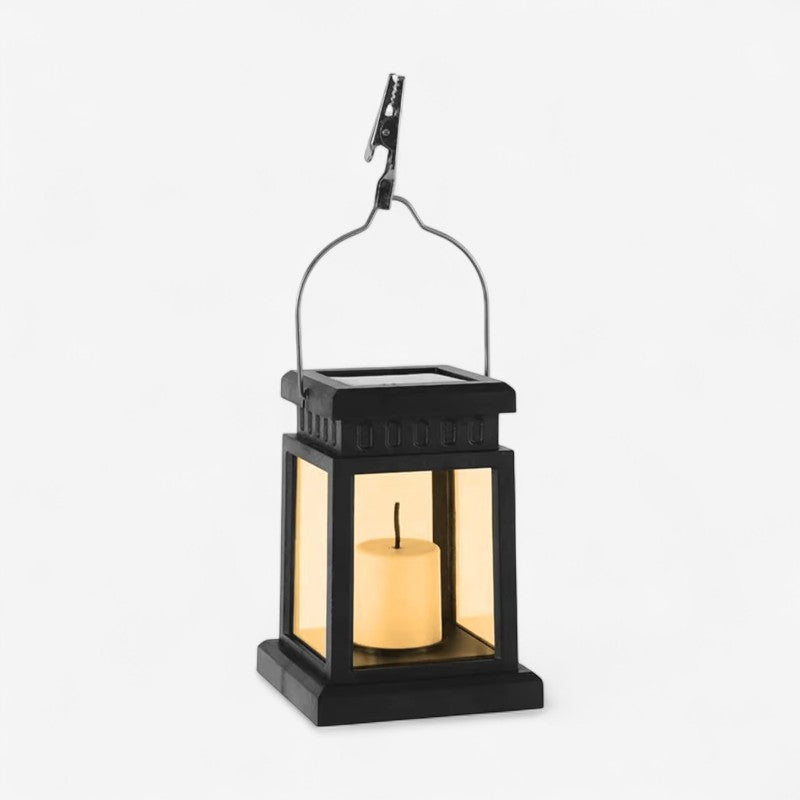 SolarGlow - Udendørs solcelle lygte med hængende håndtag