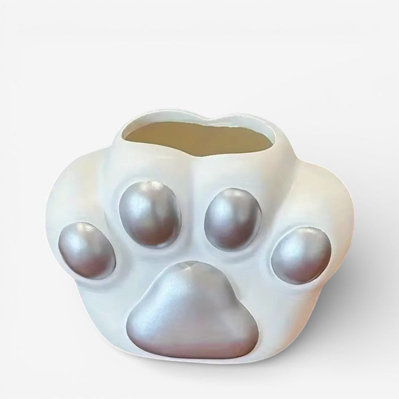 PawAura - Blomster vase med kattepote inspireret design