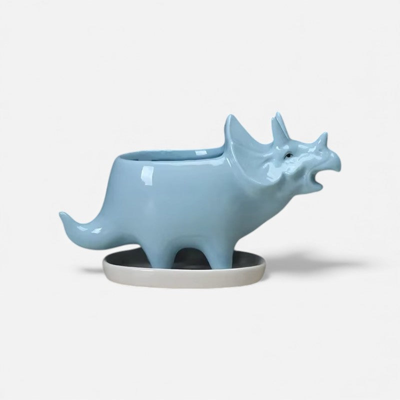 DinoCharm - Dekorativ Blomsterpotte med Dinosaurdesign