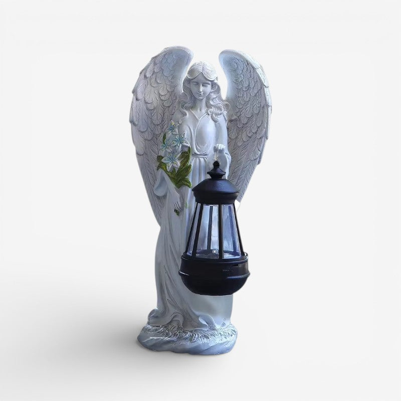 WingGlow - Engel Statue LED Solcellelampe Til Udendørs Brug