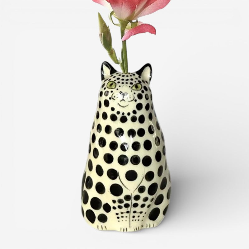 PurrAura - Katteinspireret Blomstervase til Indendørs Display