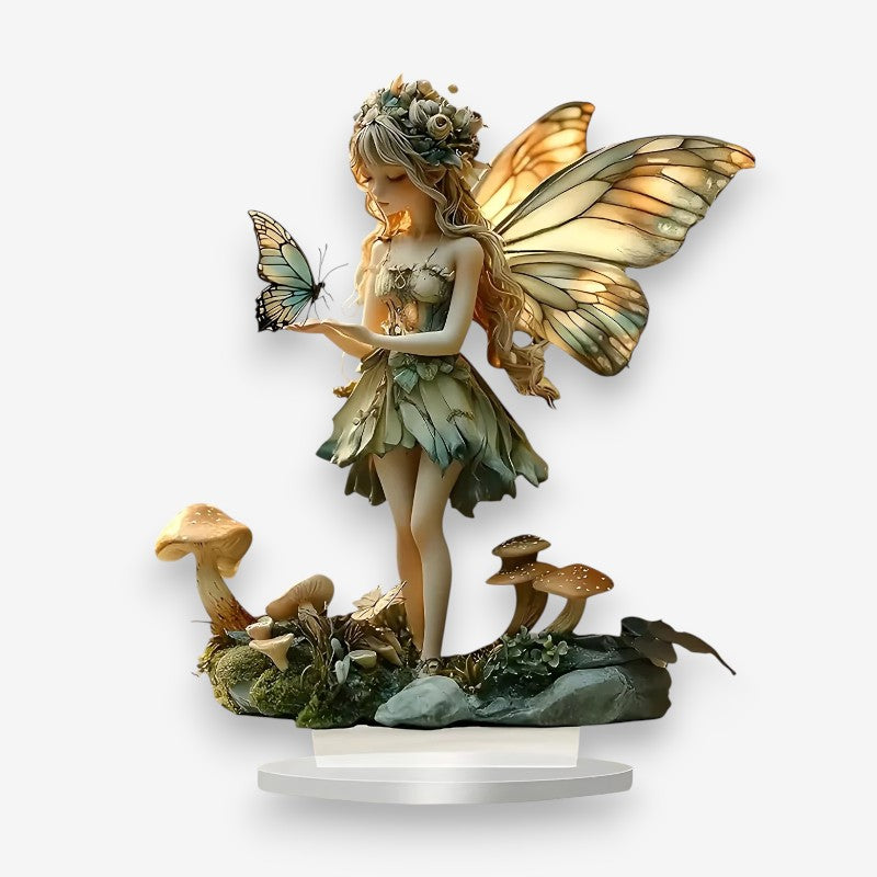 FlutterArt – Dekorativ figurstatue med sommerfugleornamenter