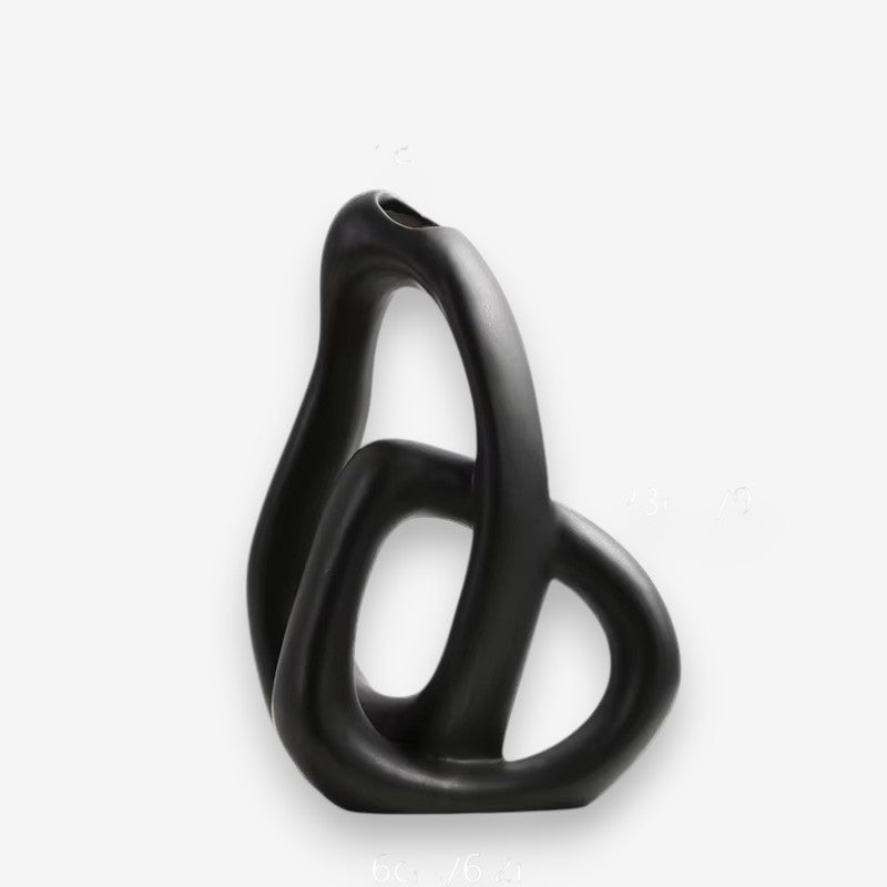 VaseAura – Dekorativ Blomster Vase med Abstrakt Design