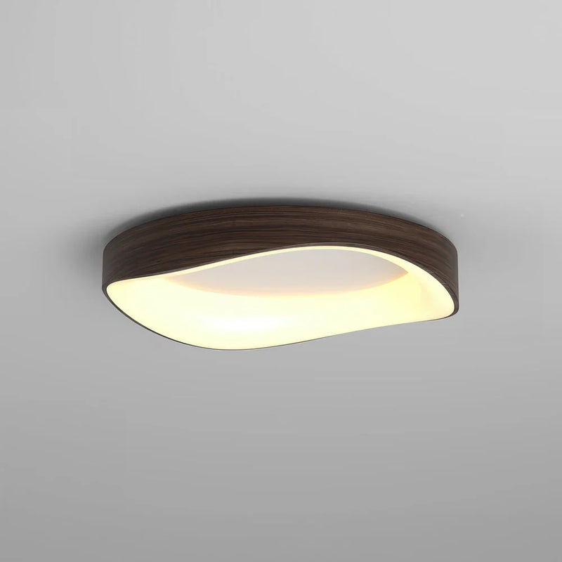 GlowTimber - Træloftslampe med blød LED-belysning til elegant interiør