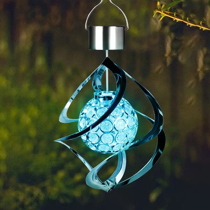 GardenWhirl - Solvindspinner lampe med farveskiftende LED