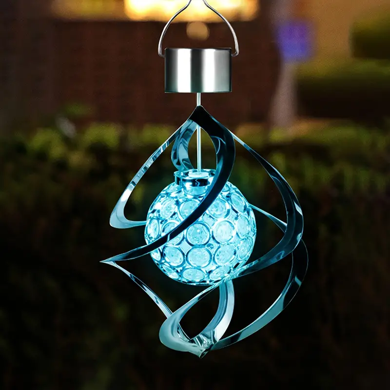 GardenWhirl - Solvindspinner lampe med farveskiftende LED