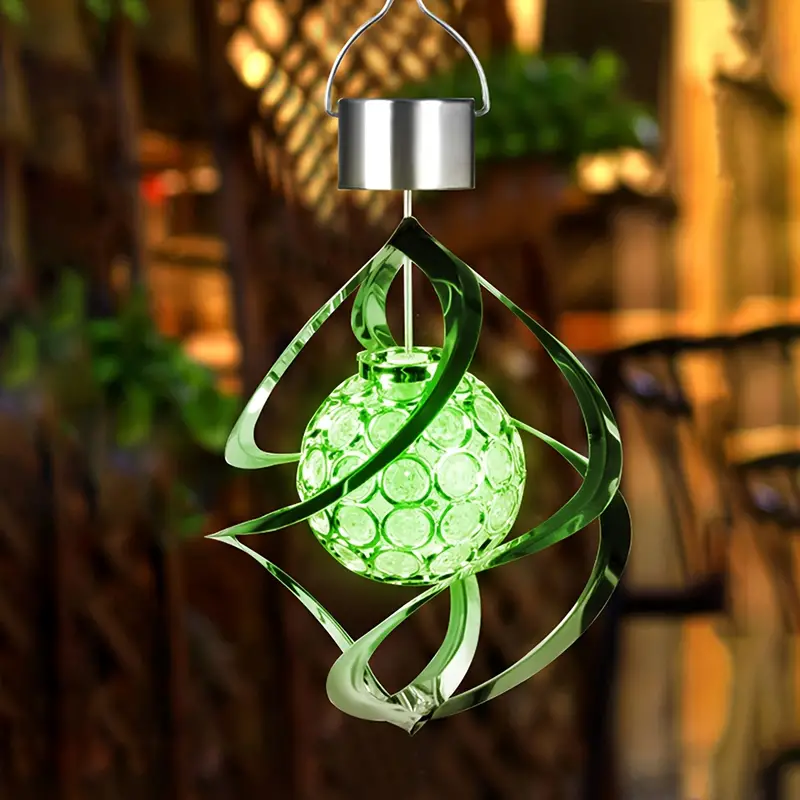 GardenWhirl - Solvindspinner lampe med farveskiftende LED