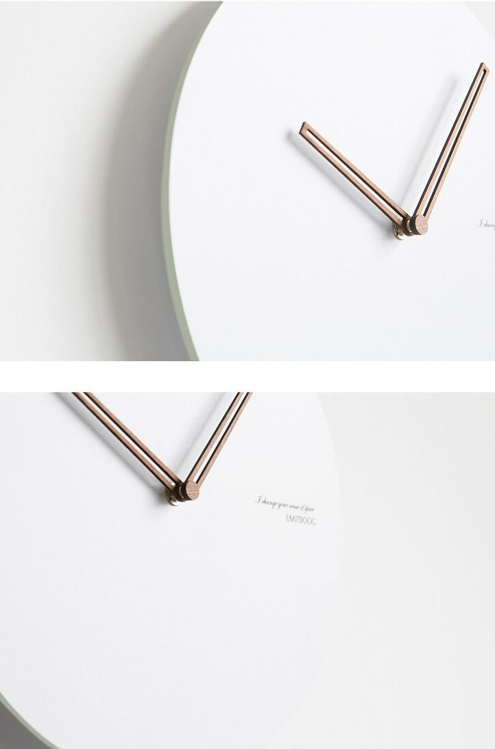 ZenClock – Støjsvag Vægur med Minimalistisk Design til Rolige og Moderne Hjem